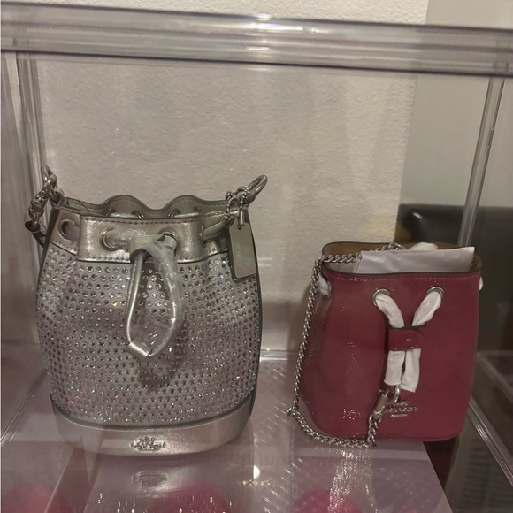 Coach Mini Crystal Drawstring Bucket Bag - **SEE pics** - Picture 10 of 11